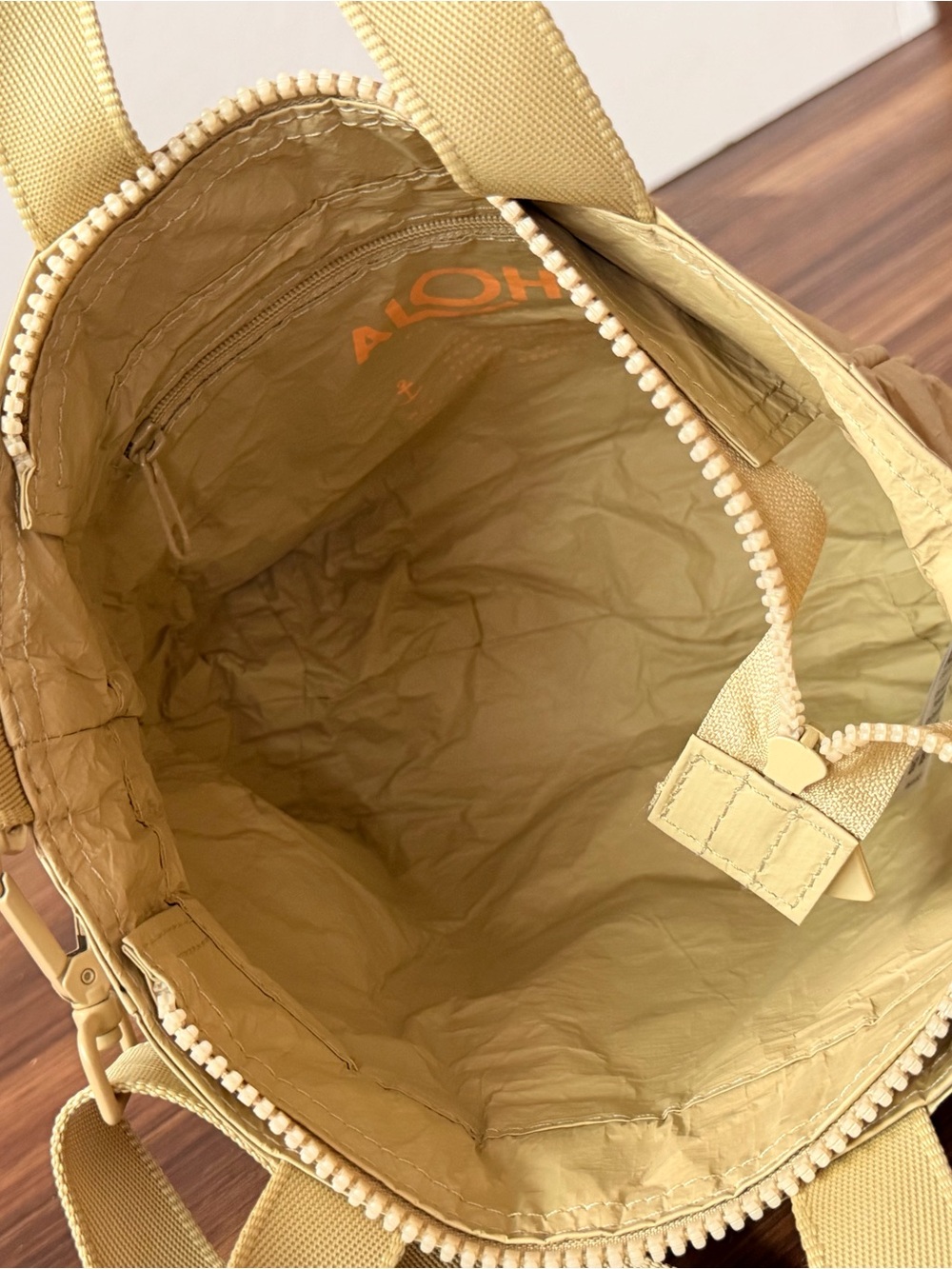 ALOHA Collection Mini Tote / Crossbody Bag — Sand Beige - Picture 3 of 5
